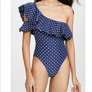 WeWoreWhat one shoulder swimsuit